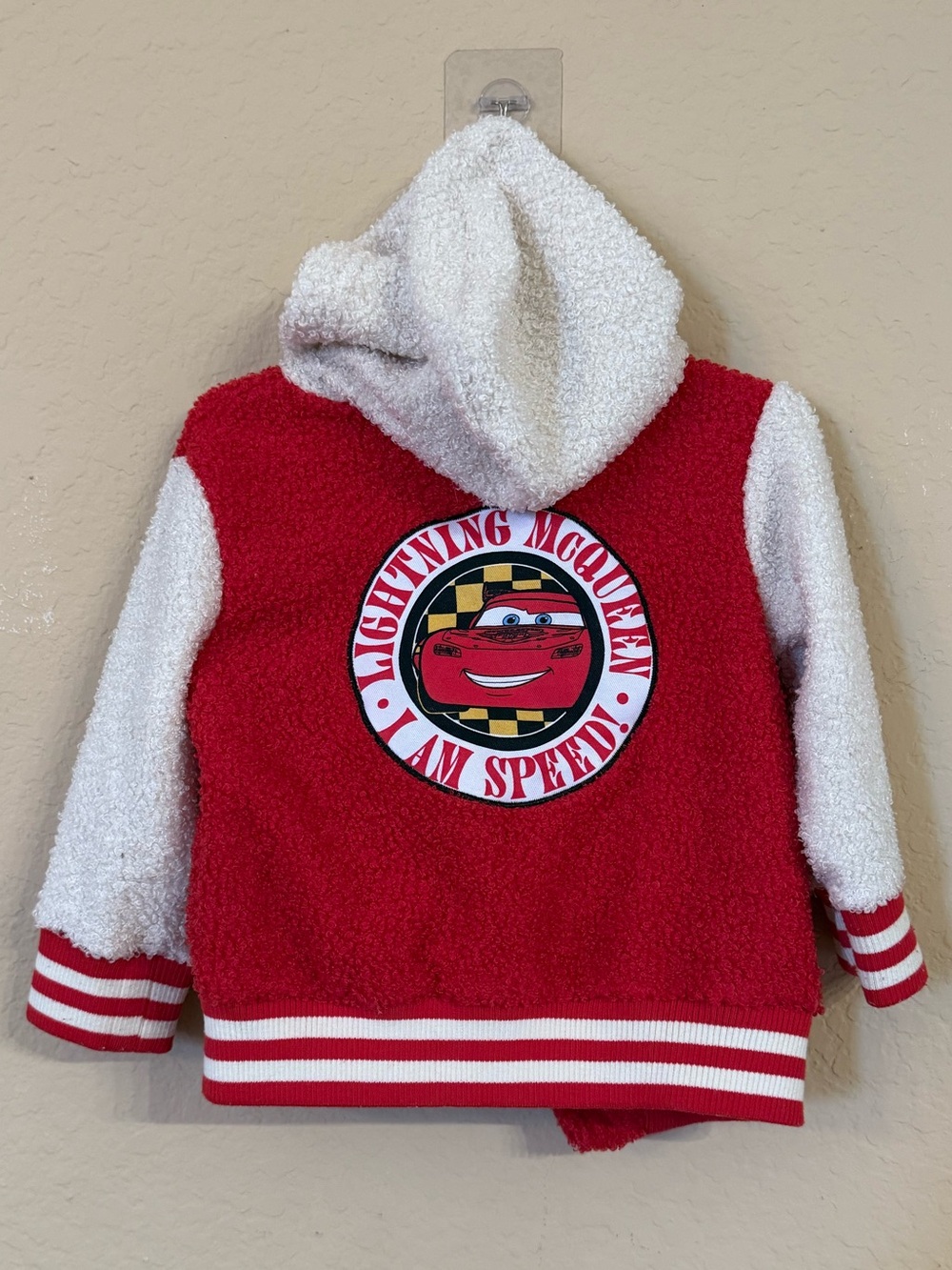 Lightning McQueen Zip Up Jacket Size 18M